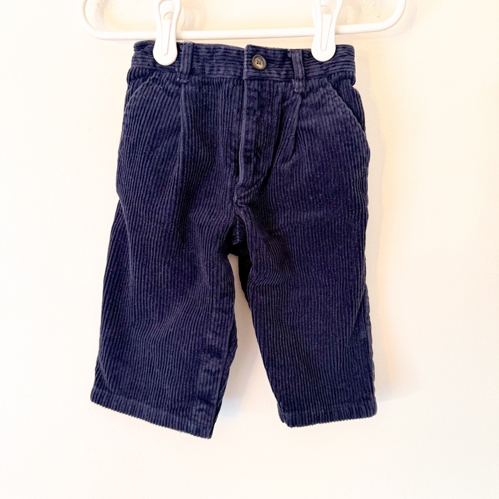⭐️ Janie and Jack Dark Blue Corduroy Kids Trousers